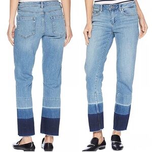 Vince Camuto Released Hem Ankle Length Denim Jeans Sz 27/4 Light Wash Ombré